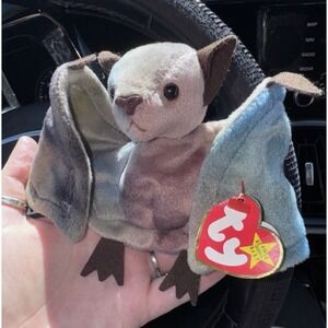 Ty Beanie Baby BATTY the Bat -Retired RARE- Mint 1996 *1998 TAG ERROR*